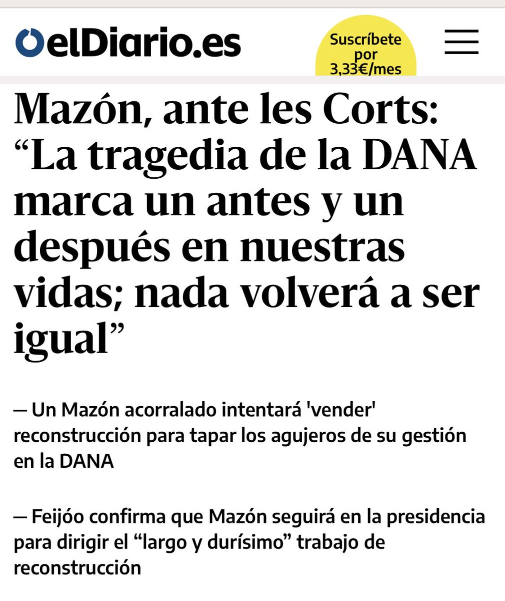 maxpradera's tweet image. Como señalaron anoche en @Lanoche_24h todos los tertulianos, la única razón por la que @NunezFeijoo mantiene a @carlos_mazon_ es porque su dimisión llevaría a @vox_es a exigir elecciones, con catastróficas consecuencias para el @ppopular