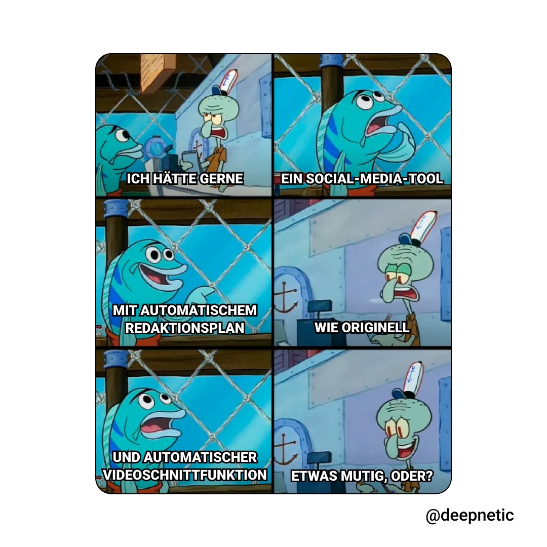 deepnetic_de's tweet photo. Das Leben ist kein Wunschkonzert – aber mit uns werden Träume wahr #deepnetic #deepneticsocial #socialmediatool #socialmediamanager #meme #taddhäus https://t.co/BggsY5OqiL