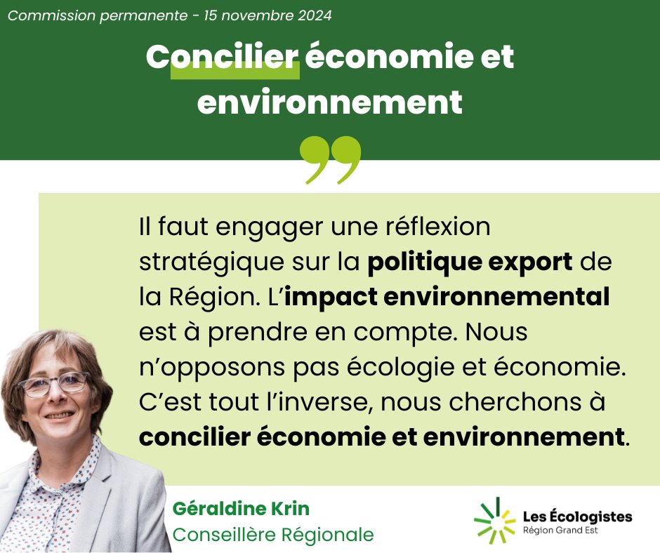 GrandEstEcolo's tweet photo. ❌Non à l'opposition entre économie et environnement !

🗣️ Intervention de @GeraldineKrin 

#CPNov24 https://t.co/LJw41SWm2h