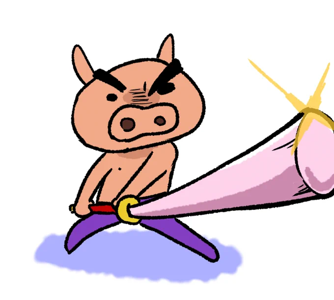 絵を欲しがってるイーロン君にこれあげる#ツイッターの生成AIをぶりぶりざえもんでぶりぶりにするブタのヒヅメ大作戦 