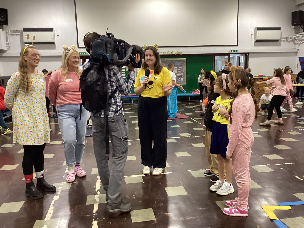 allsaintsfed's tweet photo. Incredibly exciting day at All Saints’! We have @BBCLookNorth in to film everything we’re up to for Children In Need @BBCCiN. Huge well done to the staff and children who were interviewed. Tune in to Look North at 1pm and 6:30! #wearefamous! 💛💙❤️ https://t.co/iSwZ5SmoKL
