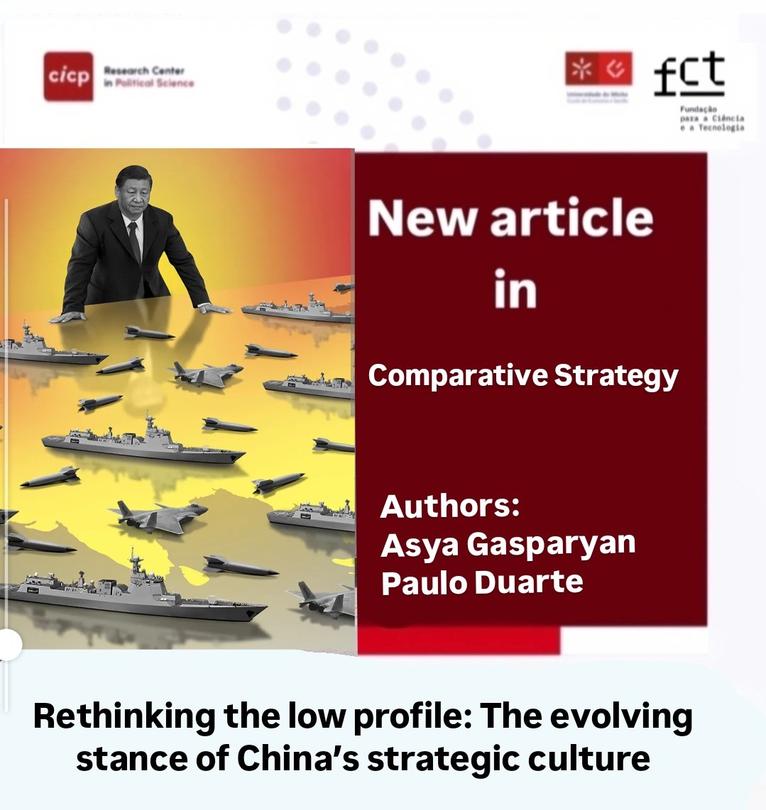 The study of #China's affairs seems to hold significant appeal for #CICP researchers.

Excited to share a #peer-reviewed article published by CICP Collaborative member  Paulo Afonso Brardo Duarte and his co-author in #Comparative_Strategy.
