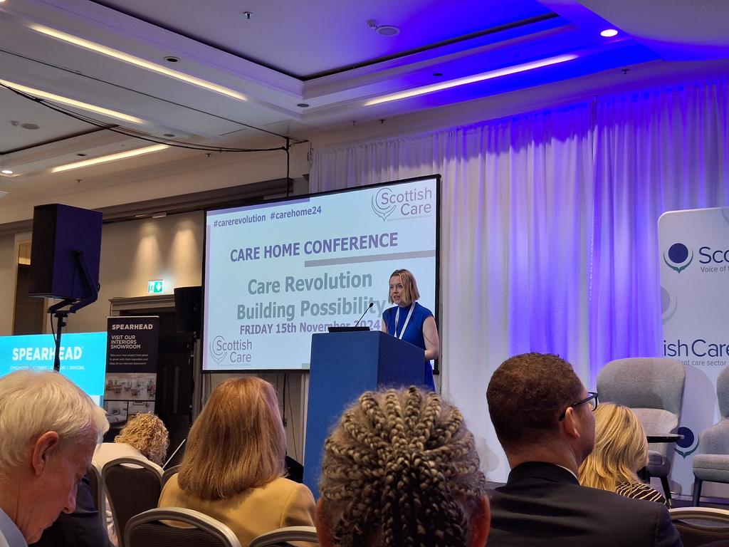 SC_Highland's tweet photo. Great start to the morning at the @scottishcare #carehome conference!
#carerevolution #carehome24 https://t.co/zif3NgdoMd
