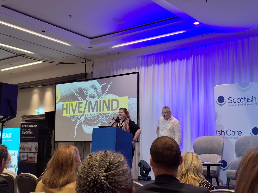 SC_Highland's tweet photo. Great start to the morning at the @scottishcare #carehome conference!
#carerevolution #carehome24 https://t.co/zif3NgdoMd