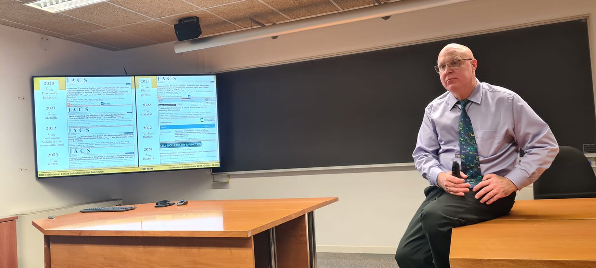 IQCC UdG (@iqccudg) on Twitter photo It is a pleasure for us to have Prof. Steven Stevenson (Purdue University Fort Wayne) showing his research on Fullertubes: Discovery, Isaltion and Emerging Applications
<a href="/fullertubes/">Steven Stevenson</a> <a href="/QuimicaUdG/">Quimica UdG</a> <a href="/UdGRecerca/">UdG Recerca</a> #IQCCseminar It is a pleasure for us to have Prof. Steven Stevenson (Purdue University Fort Wayne) showing his research on Fullertubes: Discovery, Isaltion and Emerging Applications
<a href="/fullertubes/">Steven Stevenson</a> <a href="/QuimicaUdG/">Quimica UdG</a> <a href="/UdGRecerca/">UdG Recerca</a> #IQCCseminar