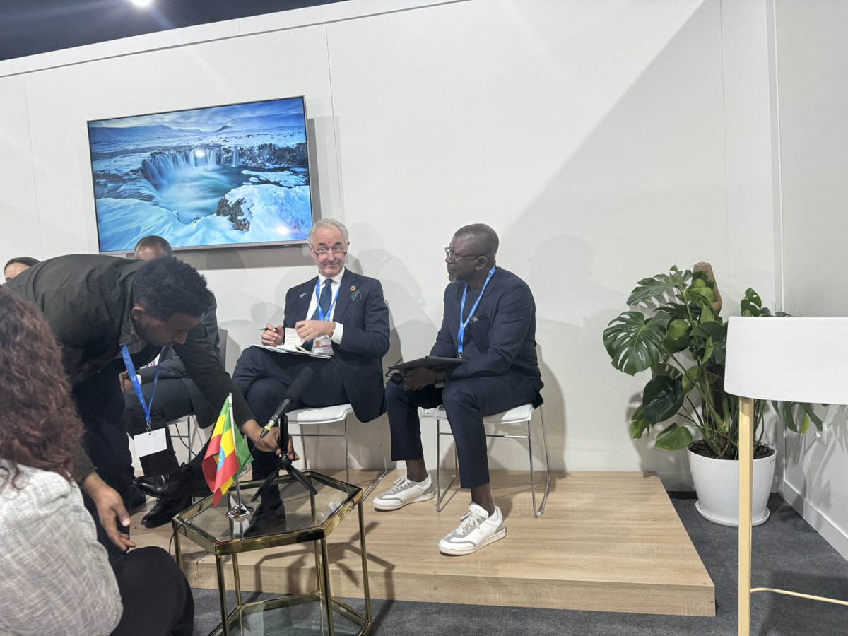 Thank you <a href="/mznaab/">Matthias Z. Naab</a> <a href="/UNDPAfrica/">UNDP Africa</a> for sharing insights on UNDP's strong support for #Ethiopia's  journey from Dubai to #COP29🌍 #ClimateAction