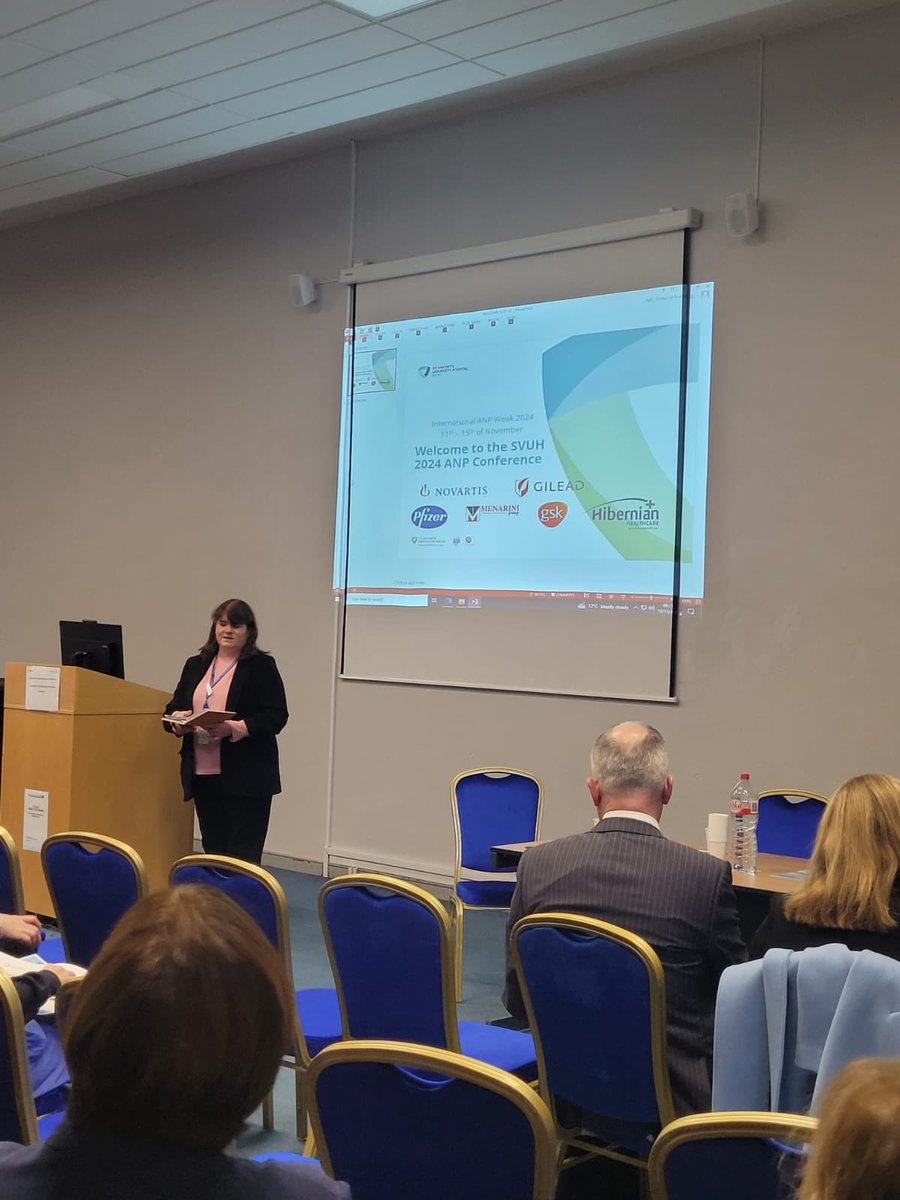 svuh's tweet photo. Ann Flynn, Director of Nursing, kicks off the inaugural ANP Conference at SVUH, celebrating the vital role of Advanced Nurse Practitioners in healthcare. #ANPConference #ANPweek https://t.co/PBt2IPCBCe