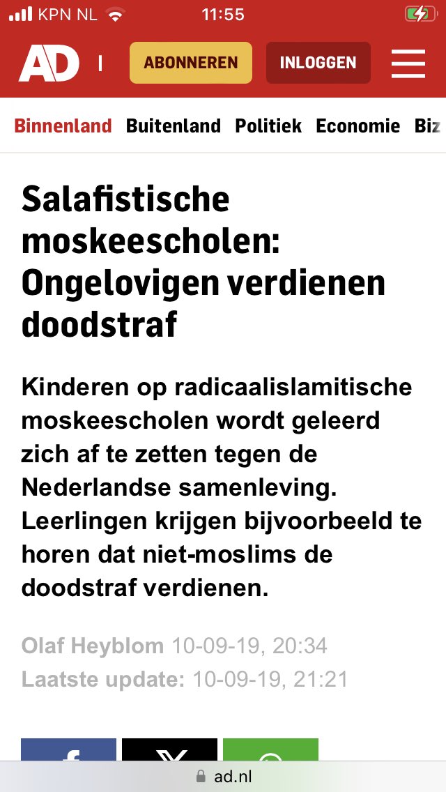 WillemijnW46553's tweet photo. @abdelkabenali Jouw ‘vredelievende’ weekendschool waar moslims leren dat wij dood moeten en democratie slecht is, of gaan de  kinderen naar de school waar ze leren dat Islam moet overheersen? Islam is niet zo vredelievend als het zich voordoet. In de naam van Islam wordt gemoord in Sudan etc. https://t.co/aUXaFklwWg