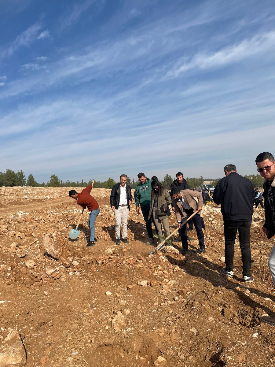sbbf285411's tweet photo. Şanlıurfa Büyükşehir Belediyesi olarak, çevreyi koruma ve gelecek nesillere yaşanabilir bir dünya bırakma hedefiyle 100 dönümlük Hatıra Ormanı projesine Daire Başkanlığımız olarak katılım sağladık. https://t.co/rSWflCt2vZ
