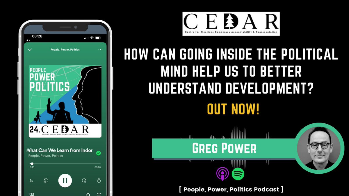 Petra Alderman (@petraalderman) on Twitter photo 🚨 EP24 of <a href="/CEDAR_Bham/">CEDAR</a>'s #PeoplePowerPolitics podcast is out now! Listen to <a href="/Fromagehomme/">Nic Cheeseman</a> as he talks to <a href="/GPGovernance/">Global Partners Governance</a>'s Greg Power about his recent book 'Inside the Political Mind'👇
Available wherever you get your podcasts (or follow the links below🔗) 🚨 EP24 of <a href="/CEDAR_Bham/">CEDAR</a>'s #PeoplePowerPolitics podcast is out now! Listen to <a href="/Fromagehomme/">Nic Cheeseman</a> as he talks to <a href="/GPGovernance/">Global Partners Governance</a>'s Greg Power about his recent book 'Inside the Political Mind'👇
Available wherever you get your podcasts (or follow the links below🔗)