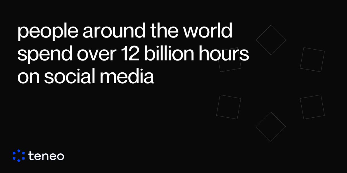 teneo_protocol's tweet image. Did you know? 🌍

The average social media user hops between 6.7 platforms a month and spends a whopping 2 hours and 20 minutes daily online! That’s a vast ocean of data created every second – yet who actually benefits from it? (Hint: Not the users.)

With the Teneo Community…