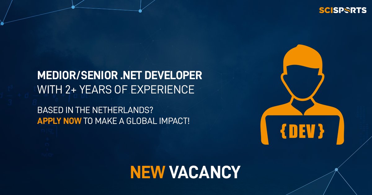 WE'RE HIRING

SciSports seeks a Medior/Senior .NET Developer to help revolutionize football through technology!

Learn more about the vacancy and apply ⏬
scisports.homerun.co/net-developer/…