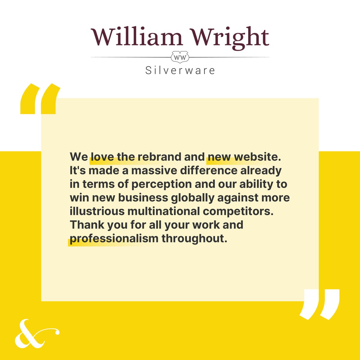 fosterandscott's tweet photo. We are happy to share this wonderful testimonial from our client, William Wright.

Thank you for your kind words!

#FosterandScott #CreativeDesign #SheffieldisSuper https://t.co/1hhswTAjGa