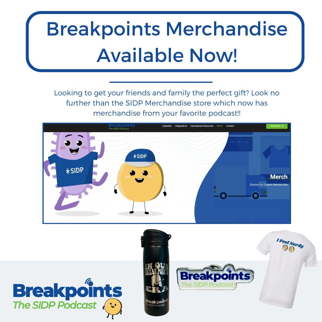 We are thrilled to announce the launch of our new Breakpoints Merchandise! From enameled pins to👕, what better present to give this season than merchandise from their fav podcast! Merchandise can be purchased on both the sidp.org &amp; buff.ly/4gDQYo0