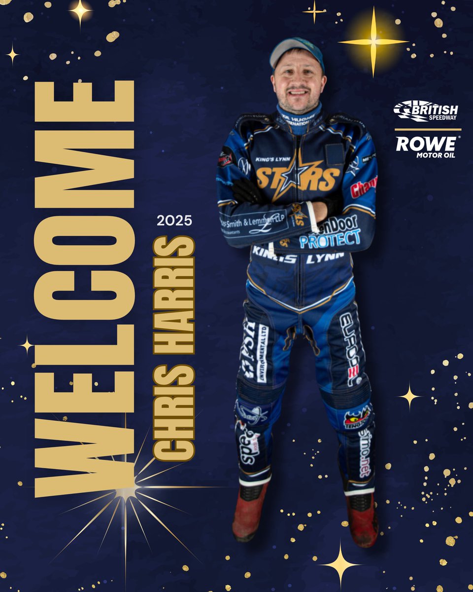 𝗦𝗶𝗴𝗻𝗶𝗻𝗴 #️⃣6️⃣ ✍️

🔹 British Speedway legend
🔹 Entertainment guaranteed 
🔹 Starts the season at reserve

Bomber is ours for ‘25! 💣⭐️ #OurStars
