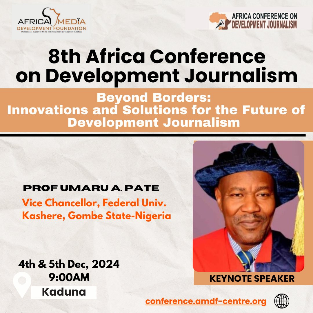 Keynote Speaker: Prof. Umaru A. Pate

#ACDJ2024
#amdfconference
#JournalismConference
#MediaConference