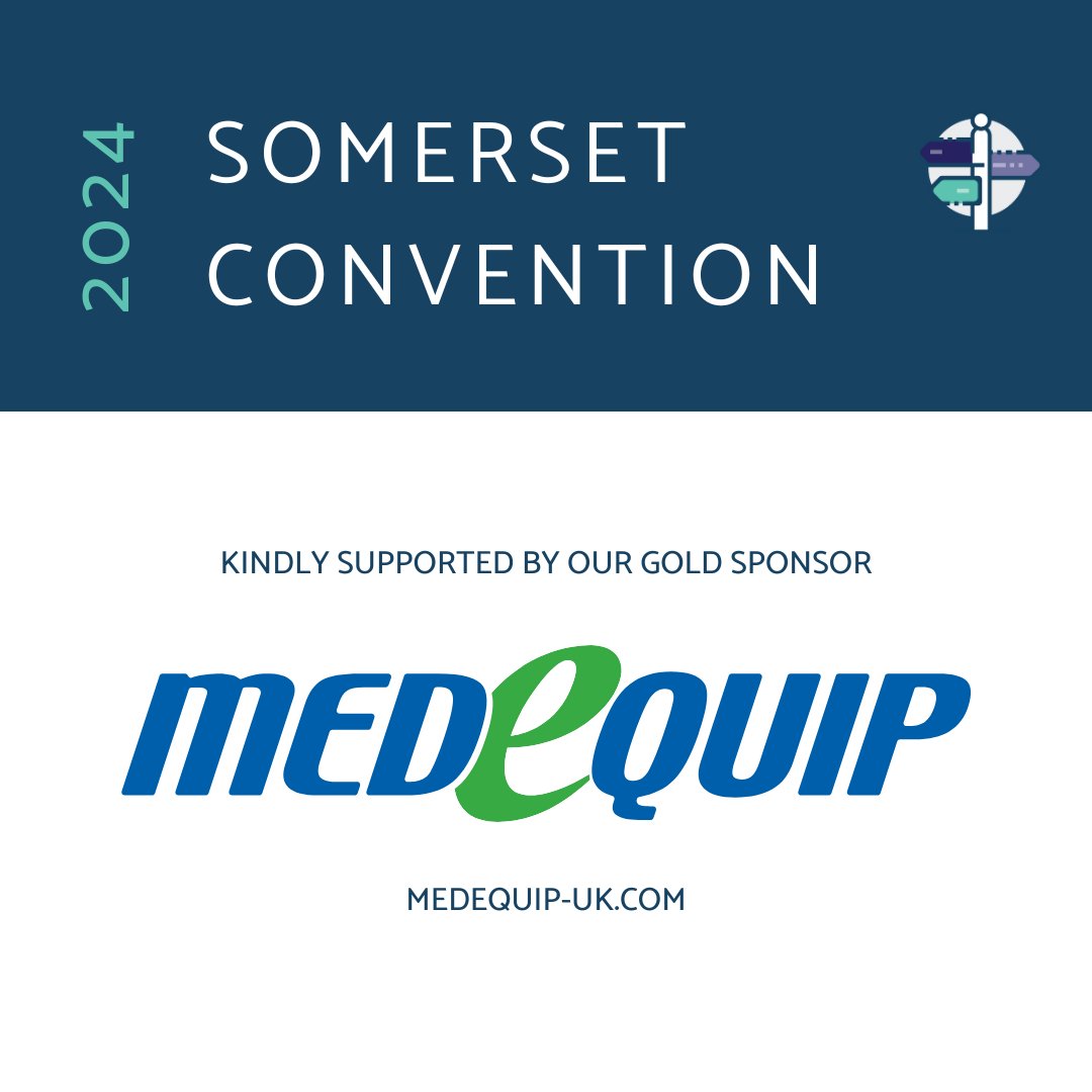 Thank you to our gold sponsor, #Medequip, for supporting the #SomersetConvention2024 we are hosting on Wed 20 Nov, at The #Canalside Conference Centre, #Bridgwater.  

medequip-uk.com
