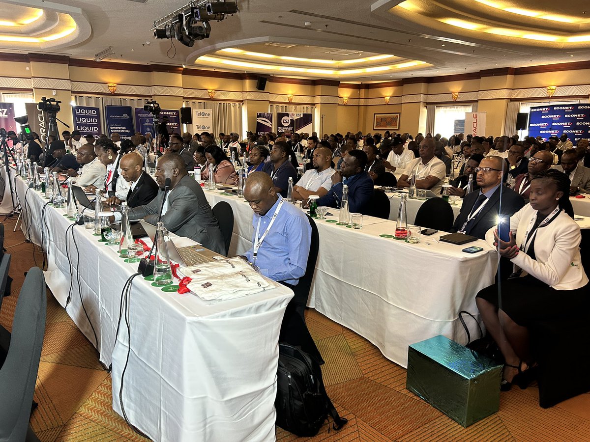 Techzim's tweet photo. Minister Tatenda Mavetera is addressing the room at #CSZSummit2024 https://t.co/O8t68V3x8J