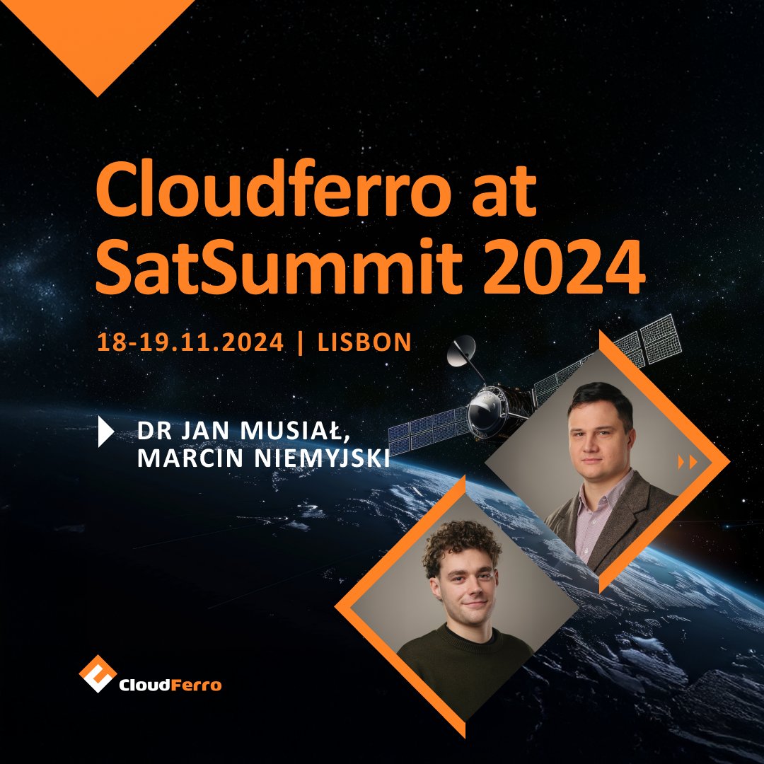 On November 18-19, our team will join the global Earth Observation community at <a href="/sat_summit/">SatSummit</a>  2024 in Lisbon. 

Dr Jan Musiał and Marcin Niemyjski will be speaking about CloudNative Data and open-source tools used in developing the Copernicus Data Space Ecosystem STAC catalog.