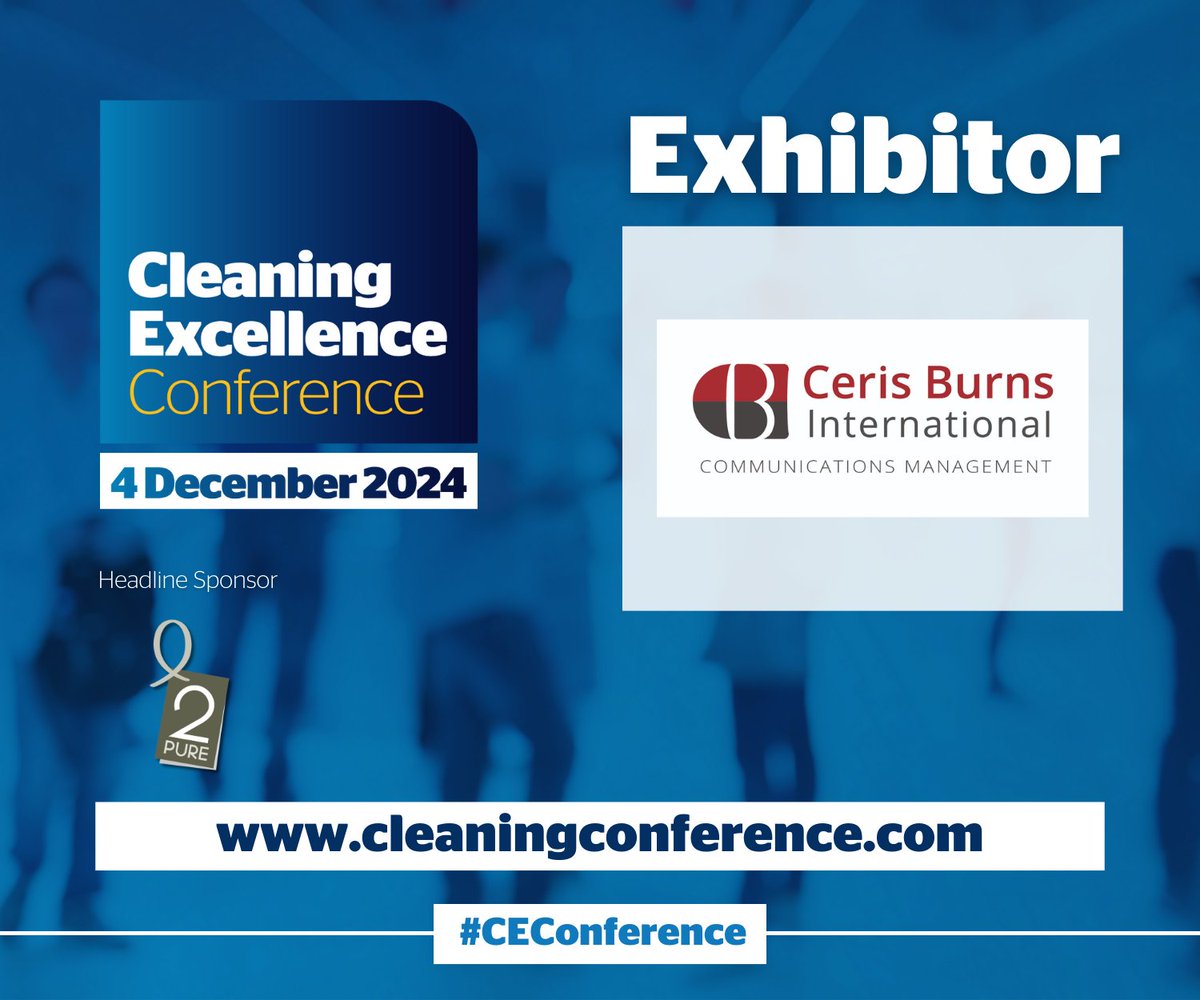 Can’t wait to connect with you at next month’s Cleaning Excellence Conference &amp; Awards from <a href="/CleaningMatters/">Cleaning Matters</a>, returning for our third time as an exhibitor. Co-located with <a href="/BICSc_UK/">BICSc</a> Conference – it’s a not to be missed event. See you there! cleaningconference.com #CEConference