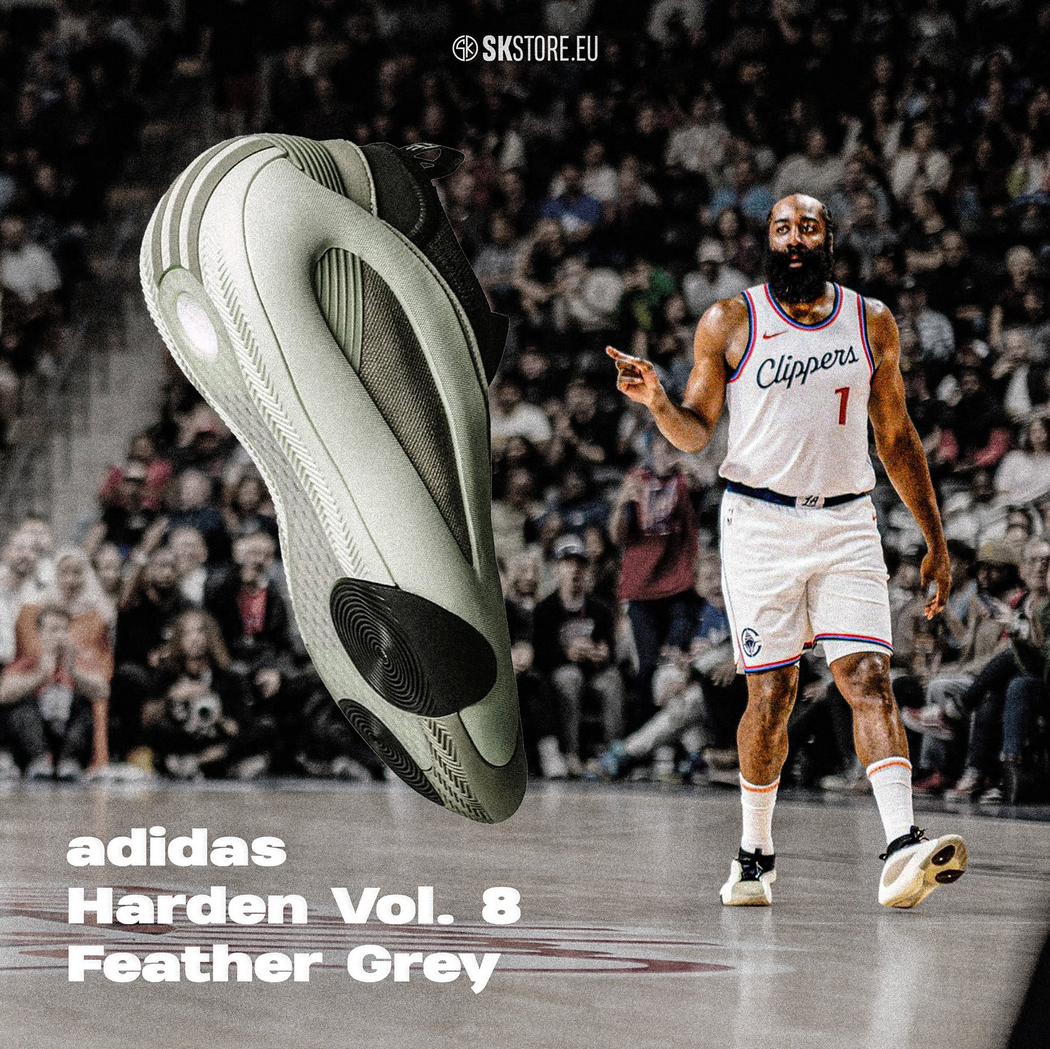 【新品】 Adidas Harden Volume 8 Grey 28cm The adidas Harden Vol. 8 Feather Grey Ivory Releases