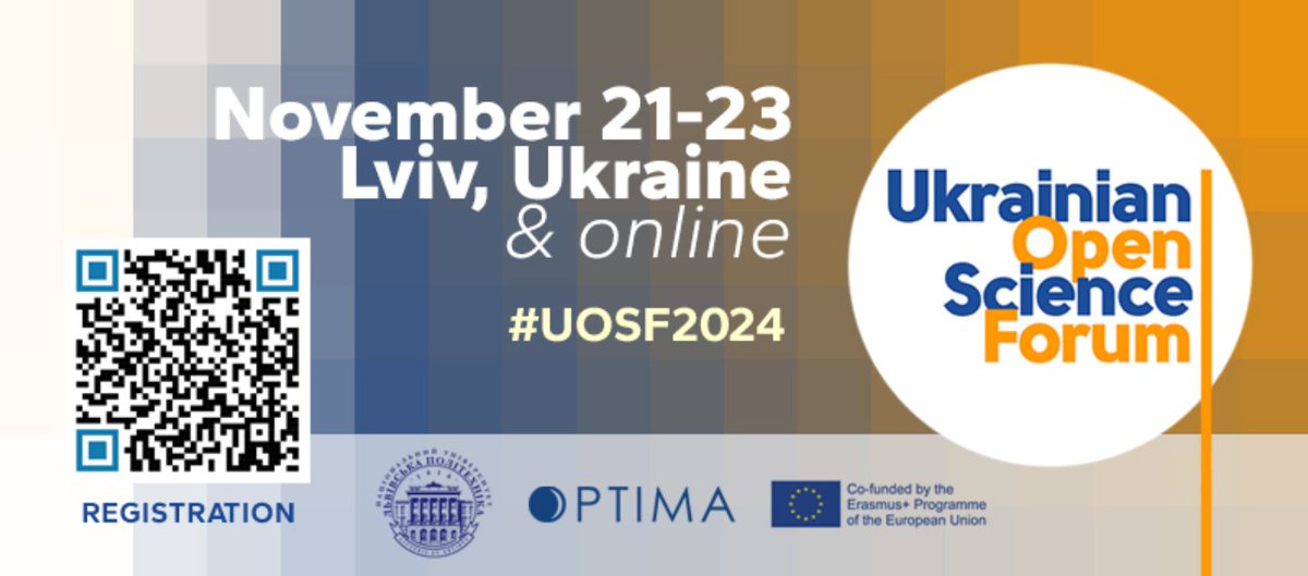 OPUS.eu - Open and Universal Science Project (@opuseu) on Twitter photo 🇺🇦 The Ukrainian Open Science Forum (UOSF) 2024 will gather global experts, researchers, and policymakers to advance #OpenScience in #Ukraine, supporting collaboration, knowledge exchange, and the National Open Science Plan. 💭
✔️Register: opusproject.eu/openscience-ne…
<a href="/optima_open/">OPTIMA Project</a> 🇺🇦 The Ukrainian Open Science Forum (UOSF) 2024 will gather global experts, researchers, and policymakers to advance #OpenScience in #Ukraine, supporting collaboration, knowledge exchange, and the National Open Science Plan. 💭
✔️Register: opusproject.eu/openscience-ne…
<a href="/optima_open/">OPTIMA Project</a>