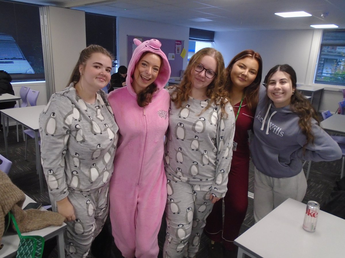 SHsixthform's tweet photo. @ChiIdreninNeed in full swing at Swanwick Hall Sixth Form. @SwanwickHall https://t.co/ewcyFJvLFs