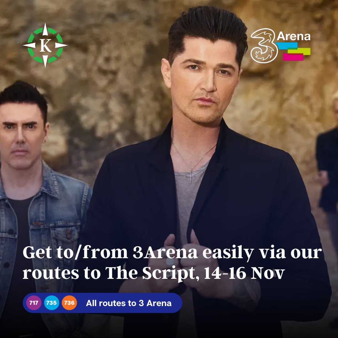 JJKavanaghBuses's tweet image. 🎶 Heading to The Script at @3ArenaDublin? We've got you covered!

Get there easily with JJ Kavanagh’s direct coach service, offering Wi-Fi, USB charging, and onboard toilets for a comfortable ride.

🚍 Book now – link in bio!
#3arena #IrelandEvents
