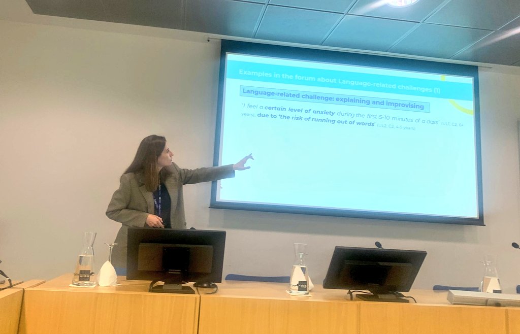 Our team is at #BIUNED2024! 

Yesterday, <a href="/IreneSFlo/">Irene SF</a> presented her research on students' views of biliteracies in #EMI. 

Today <a href="/EDafouz/">Emma Dafouz</a> and Elena Orduna are participating in a round table on governing, marketing &amp; managing EMI in #HigherEducation

Two engaging &amp; insightful days!