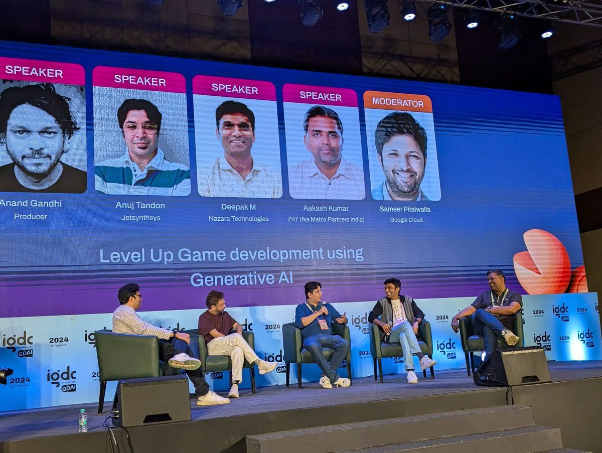 Anuj_Tandon's tweet image. Ending an amazing @theindiagdc with great panels on AI in Gaming, India MENA markets, and Predictions on the Indian gaming market in 2025. Ultimate destination to meet real builders and operators. #IGDC #IndianGaming
