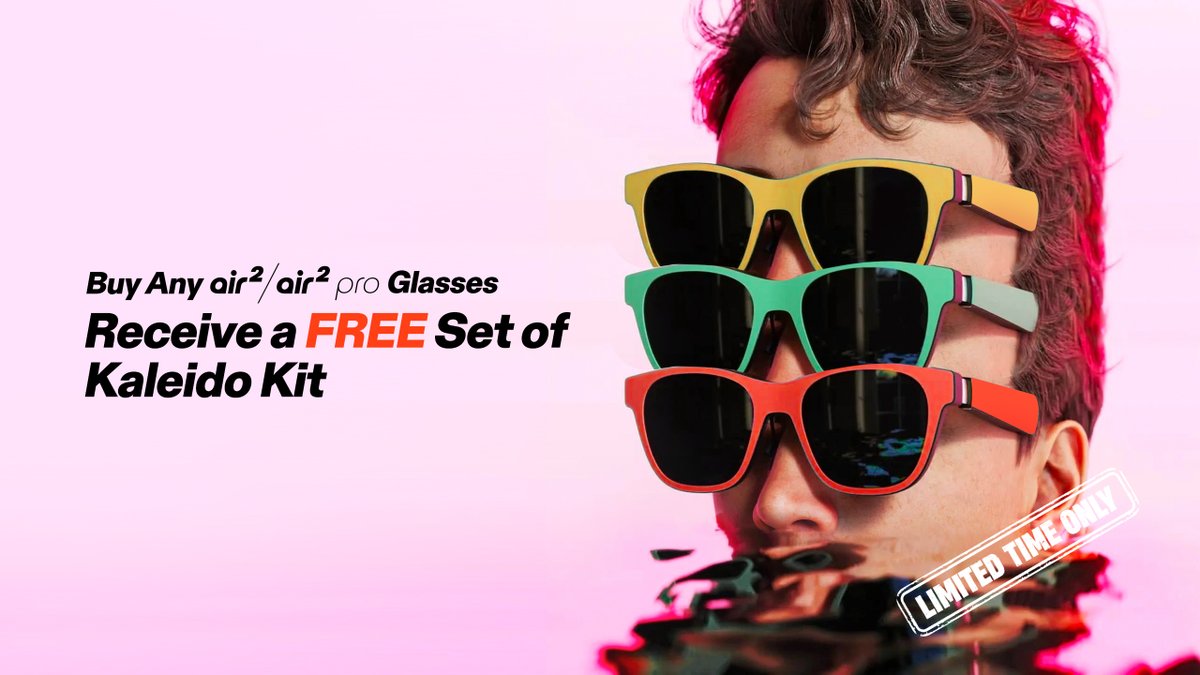 Woah! Cool colorways! ?⬇ Receive a FREE set of XREAL Kaleido Kit 