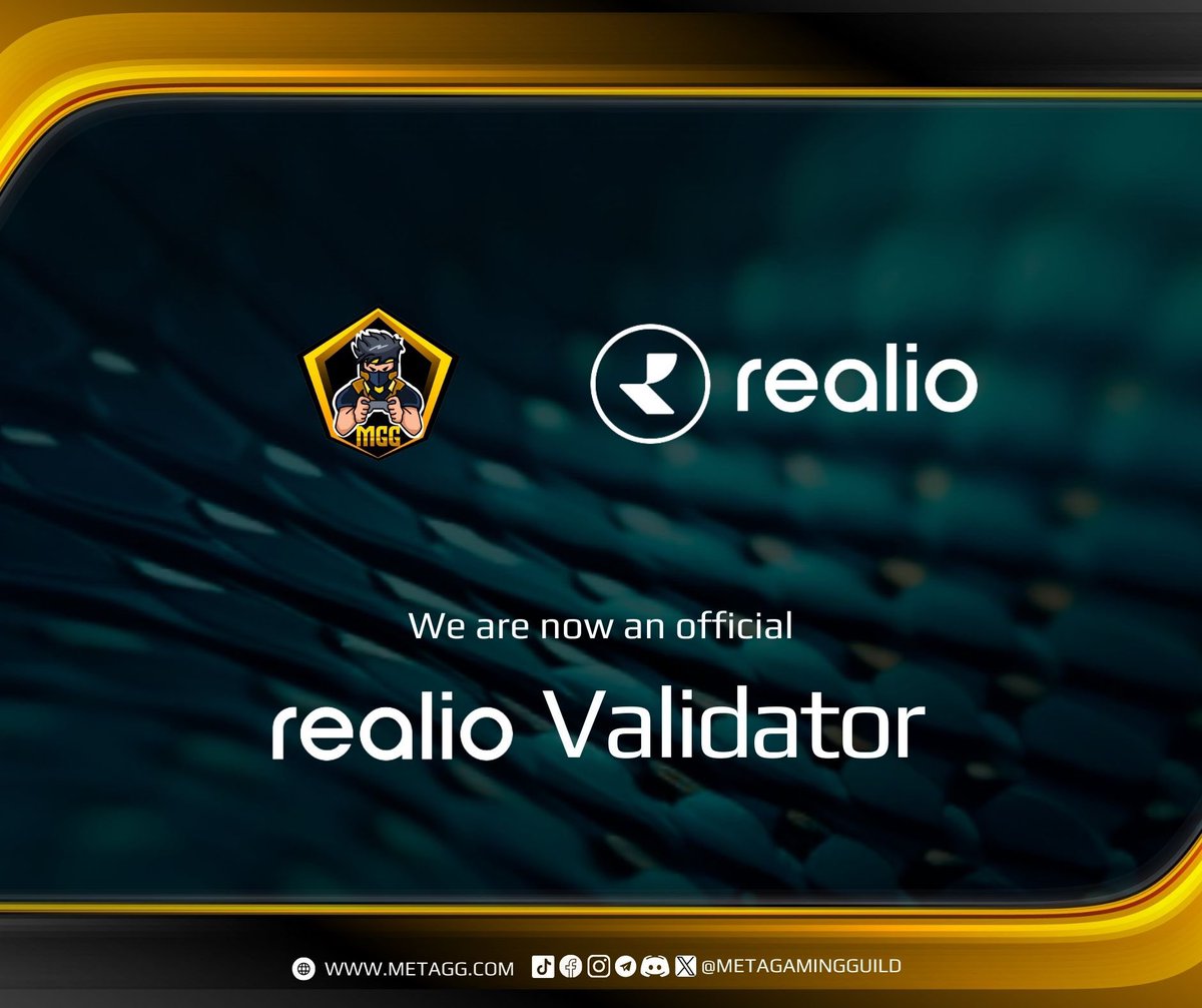 MetaGamingGuild's tweet photo. π£ Exciting New Launch: MGG Validator on the @realio_network
We are thrilled to expand our blockchain validation efforts with the addition of the MGG Validator on the RIO Network.
π STAKE HERE: https://t.co/JqELb6lHh6
#MGG #MetaGamingGuild #MGGValidator #delegator #Realio #RIO #rionetwork