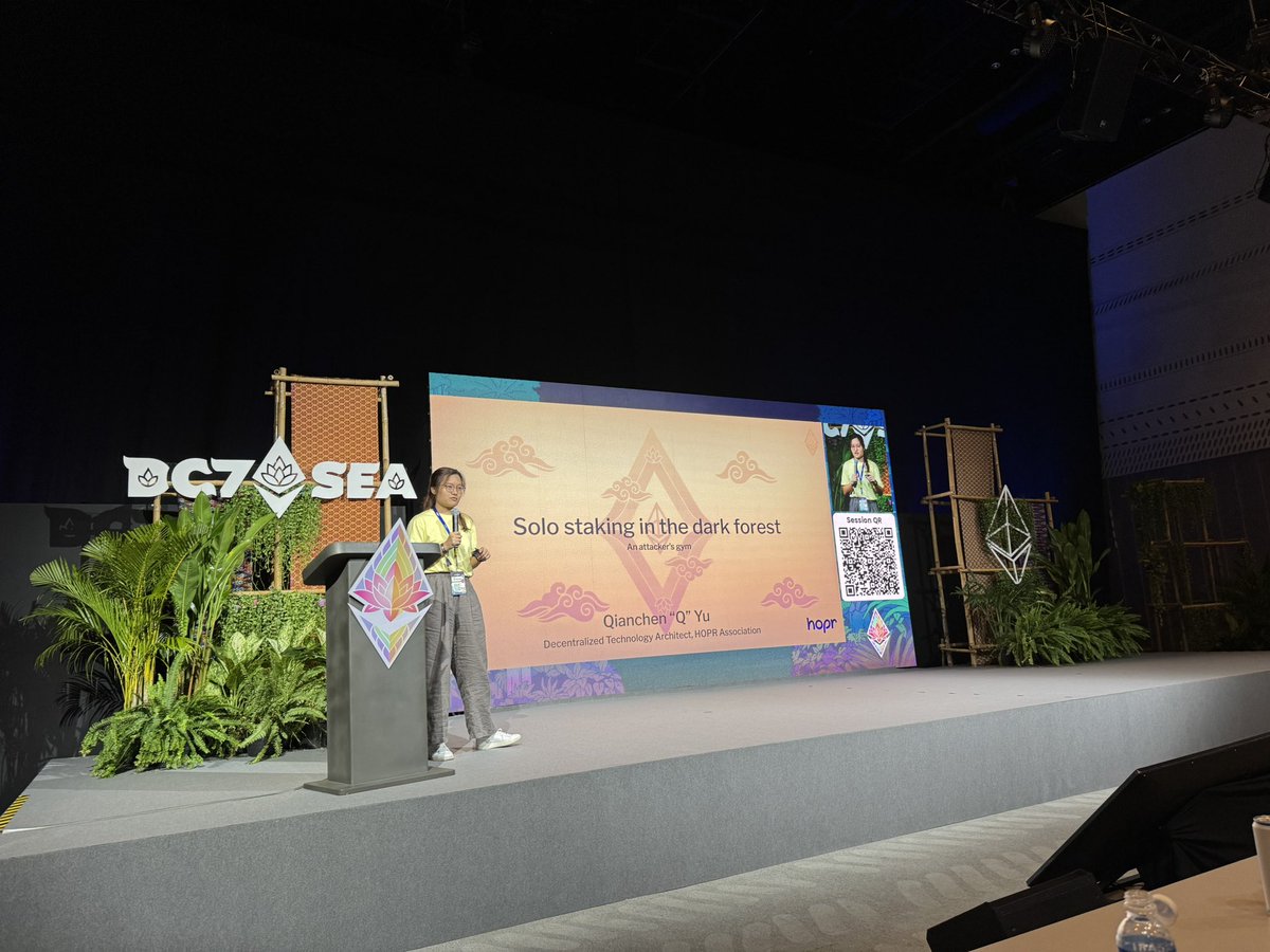 Our <a href="/QYuQianchen/">Q 🟡</a> explaining why privacy matters on the p2p layer and providing an overview of the attacks solo stakers would face in PBS + a demonstration of some of these in a sandbox environment