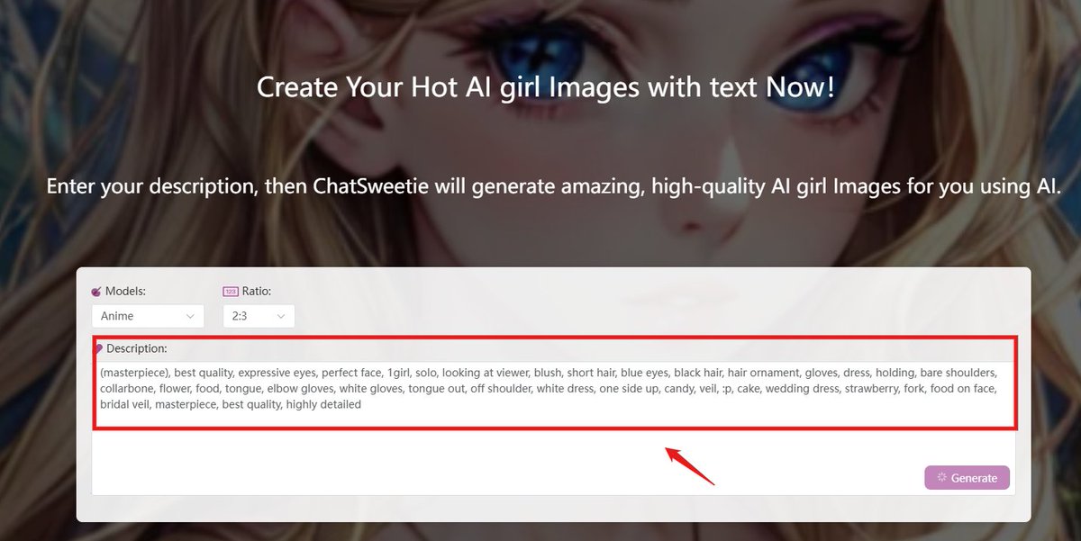 ChatSweetie_com's tweet photo. AI Girl Generator？Generate Your Dream Lover  
With a simple description, create the most realistic image. #ChatSweetie offers free descriptions to help you craft your virtual girlfriend.
#aigirlgenerator #AIgirlfriend 
https://t.co/hK0IAHVjpf https://t.co/wTG3cn18bY