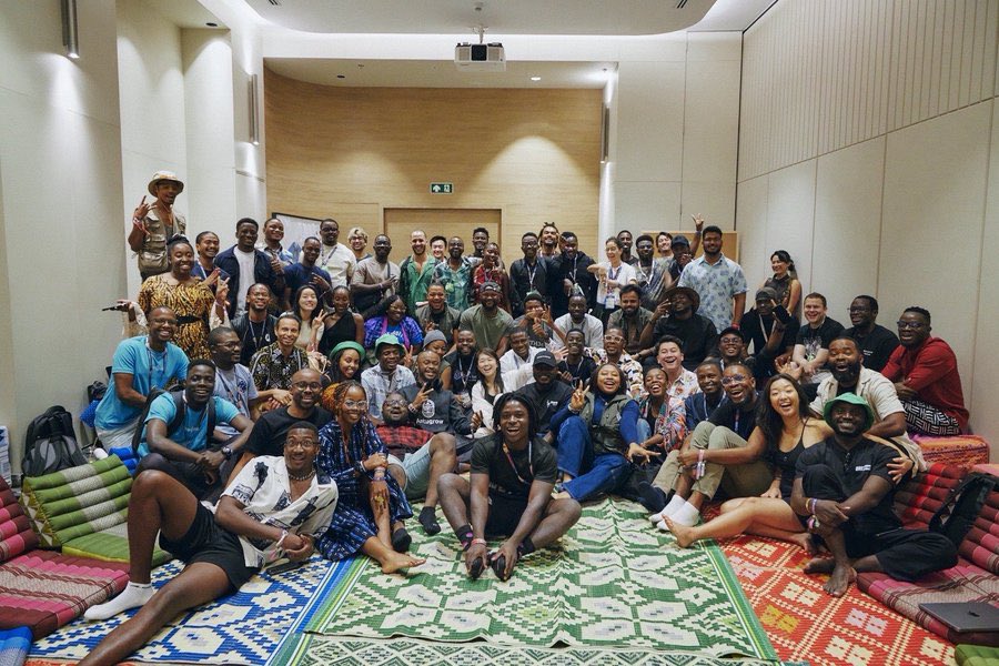 ash (@ashrafstakala) on Twitter photo The GM (Global Majority) Hub session yesterday with Aya from the EF Leadership team and Vitalik was truly special.
Aya shared openly and beautifully what it means for Ethereum to have 177 Africans at Devcon.
Thank you to <a href="/iamsonge/">songyi.eth ๐</a>, <a href="/yosephayele/">Yoseph Ayele</a> & the EF for making this happen The GM (Global Majority) Hub session yesterday with Aya from the EF Leadership team and Vitalik was truly special.
Aya shared openly and beautifully what it means for Ethereum to have 177 Africans at Devcon.
Thank you to <a href="/iamsonge/">songyi.eth ๐</a>, <a href="/yosephayele/">Yoseph Ayele</a> & the EF for making this happen
