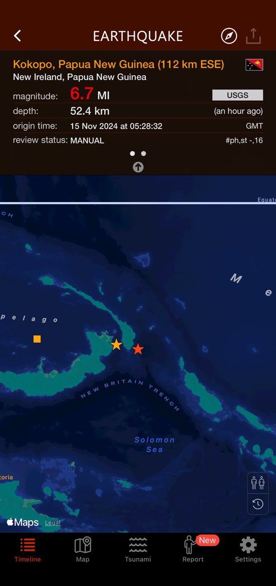 iperic's tweet image. an hour ago #earthquake 6.7 has hit New Ireland, Papua New Guinea, 52.4km, 05:28 GMT (USGS ) earthquake.app/m/?e_id=usgs.p…