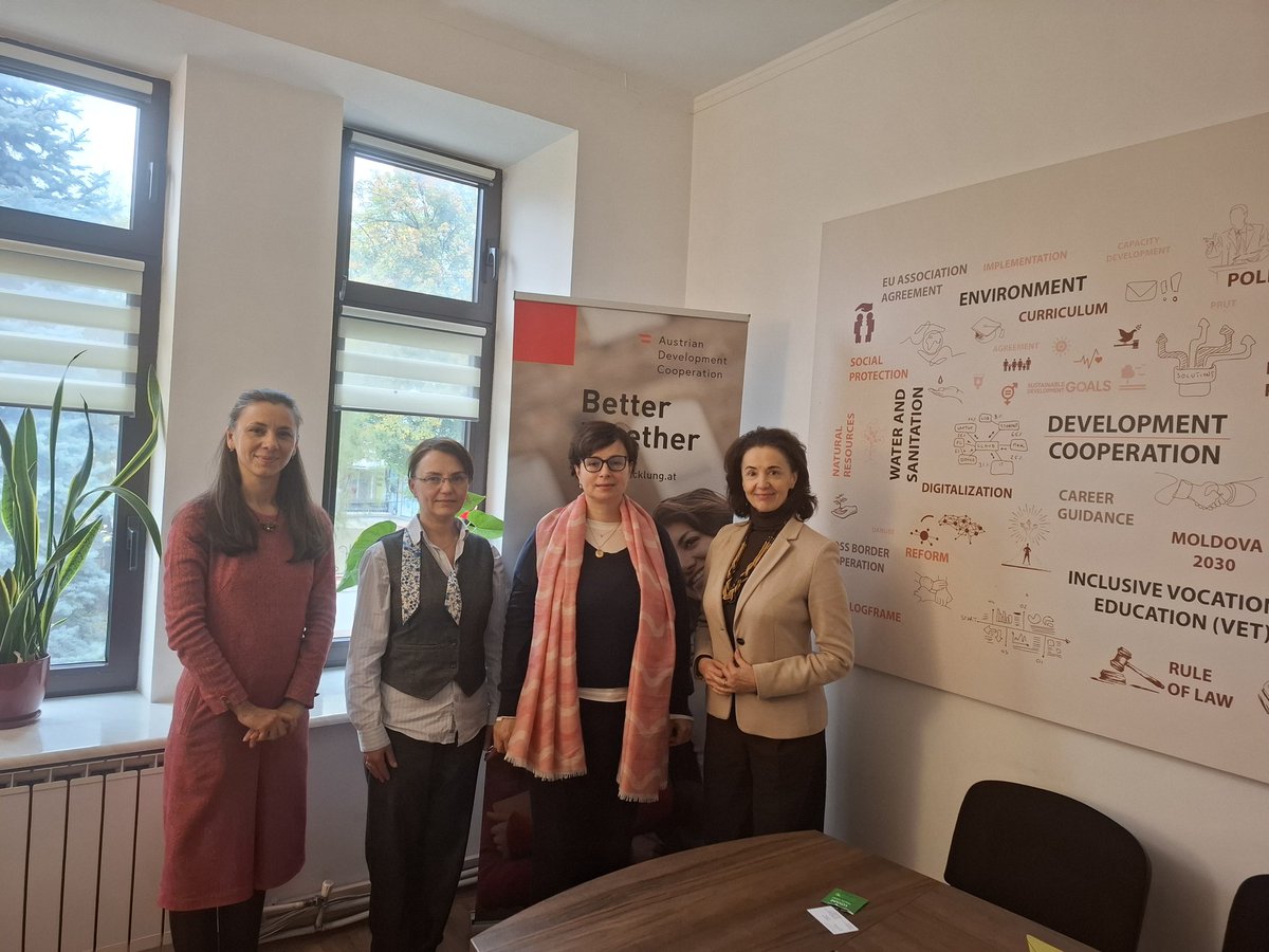 ADC in Moldova (@adcinmoldova) on Twitter photo Greet meeting with our partner @ILO Moldova on the progress of implementation of project funded by <a href="/AustrianDev/">AustrianDev</a> "Skills for environmentally sustainable transition in Moldova". #BetterTogether on introducing & strengthening #greenskills for #greentransition. Greet meeting with our partner @ILO Moldova on the progress of implementation of project funded by <a href="/AustrianDev/">AustrianDev</a> "Skills for environmentally sustainable transition in Moldova". #BetterTogether on introducing & strengthening #greenskills for #greentransition.