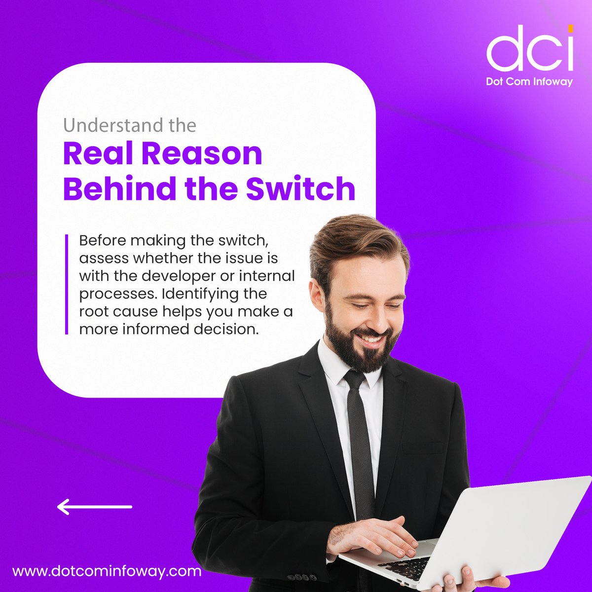 dotcominfoway's tweet photo. Thinking about switching your app developer or tech partner? 🧐 

At Dot Com Infoway, we understand the complexities of transitioning to a new tech partner and are here to make it easy. 

#DotComInfoway #AppDevelopment #TechPartner #ProjectTransition #AppDevelopers https://t.co/po4I66Sl6q