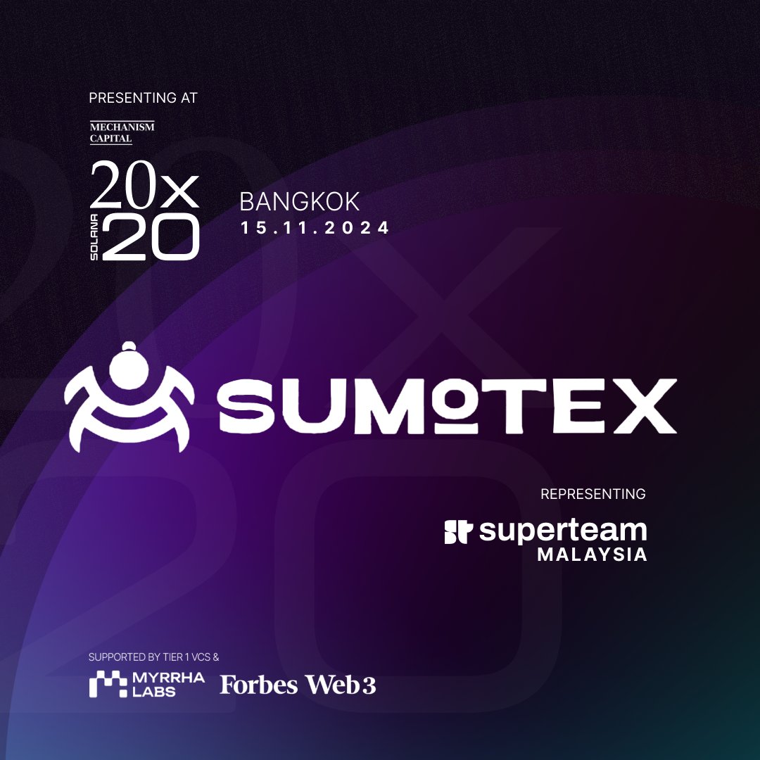 We are excited to announce that we will be attending the 20X20 event in Bangkok today organised by <a href="/solana/">Solana</a>  and <a href="/MechanismCap/">Mechanism Capital</a> ! 

Join us today to hear us pitch about how we are going to disrupt the traditional and RWA industry with our Real World Assets (RWAs) oracle powered by