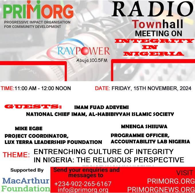 Happening today 
Join us!

<a href="/macfound/">MacArthur Foundation</a> <a href="/LuxTerraNG/">Lux Terra Leadership Foundation</a> <a href="/NOA_Nigeria/">National Orientation Agency, Nigeria</a> <a href="/AccountLab/">Accountability Lab</a> <a href="/accountlabng/">Accountability Lab Nigeria</a>