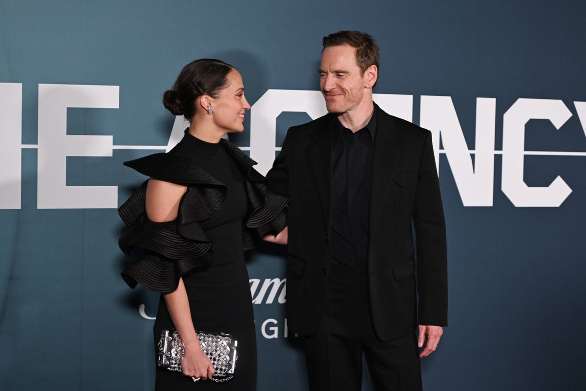 📸 | Alicia Vikander and Michael Fassbender attend "The Agency" Tastemaker Screening at the Rosewood London on November 14, 2024