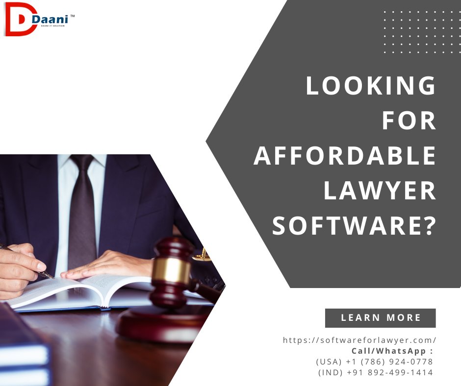 Daanisocial's tweet photo. Our lawyer software offers robust features, easy case management, and secure data handling—all at a very affordable price. Whether you're a solo practitioner or part of a larger firm, 
 https://t.co/KwG3jePAri
(USA) +1 (786) 924-0778 (IND) +91 892-499-1414 https://t.co/xFh1jrsWAL