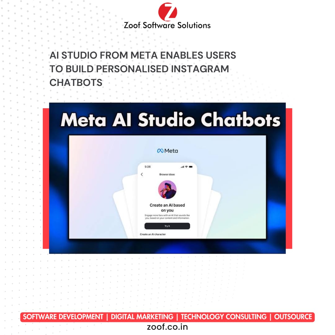 ZoofInc's tweet image. 🚀 Build your own Instagram chatbots with Meta&apos;s AI Studio! Customize bots to reply to DMs &amp;amp; stories, enhancing follower interaction. 🌟 Available in the US, global rollout coming soon!  
#MetaAIStudio #InstagramChatbots #DigitalEngagement #ZoofSoftwareSolutions #AIForSocialMedia
