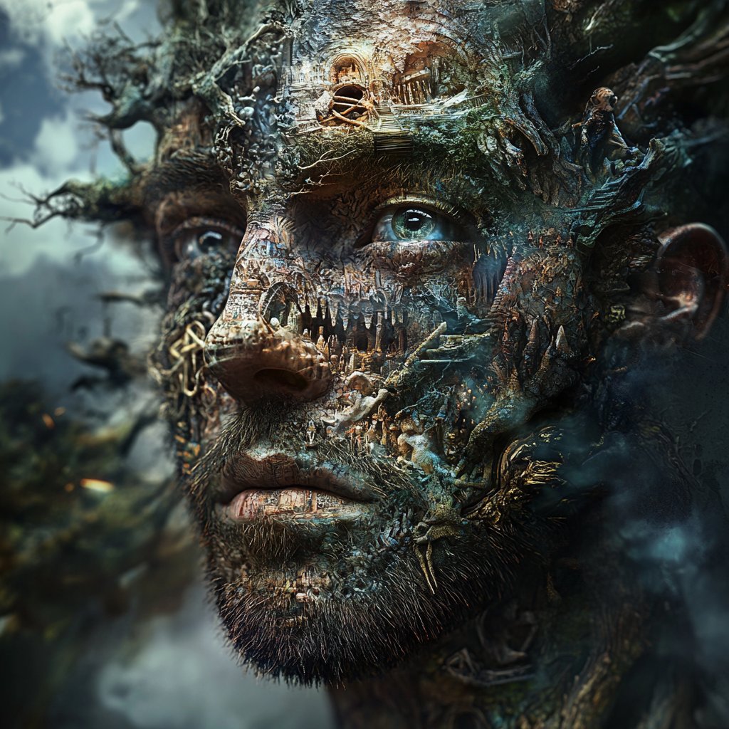 LudovicCreator's tweet photo. 🎨 SURREAL 🎨

Base prompt :

a [SUBJECT] 's face with mystical images, in the style of surreal 3d landscapes, vivid colors, highly detailed figures, fantastical ruins, organic nature-inspired forms, intricate costumes, harmonious chaos, hyper realistic photography

Check ALTS https://t.co/EKbEhInf6y