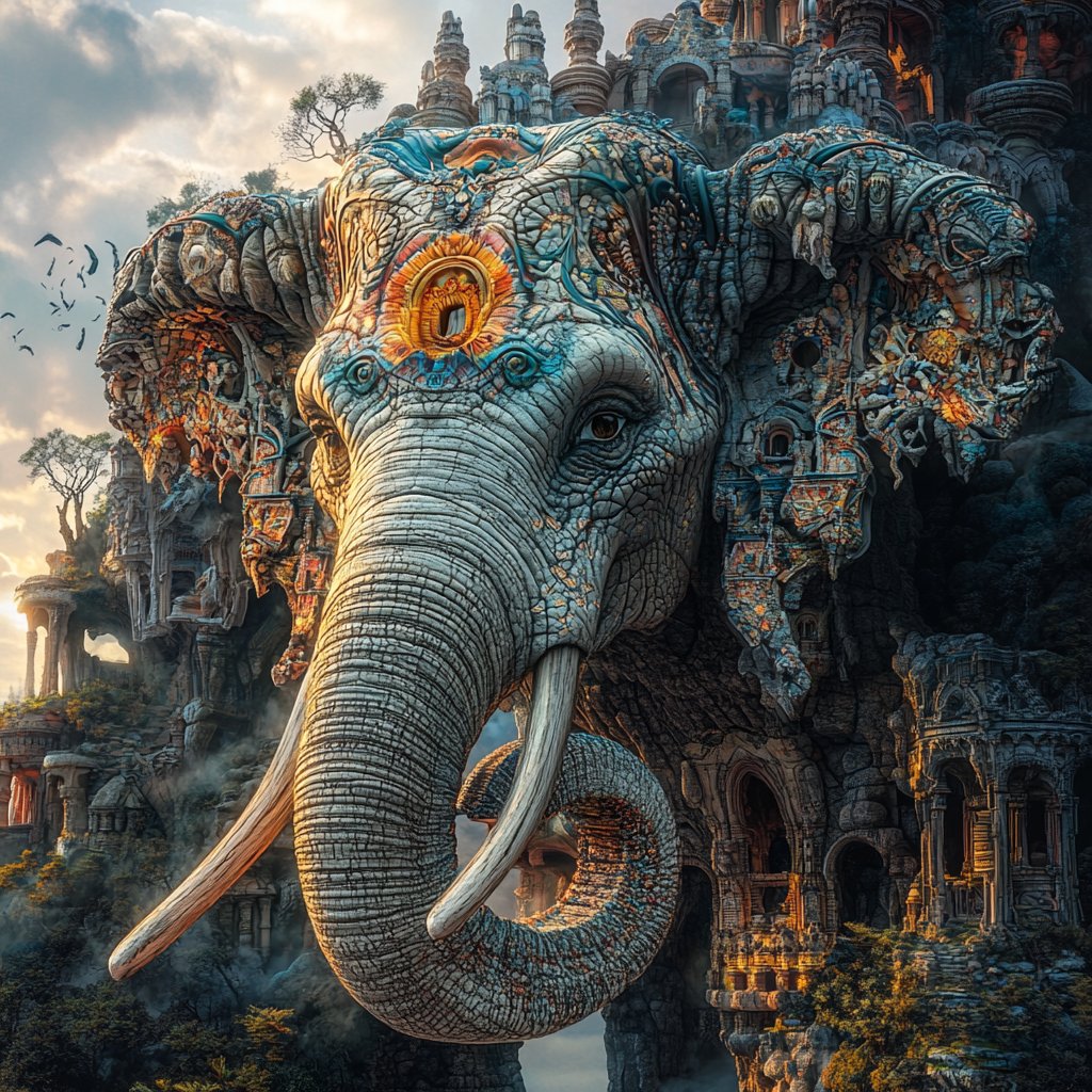 LudovicCreator's tweet photo. 🎨 SURREAL 🎨

Base prompt :

a [SUBJECT] 's face with mystical images, in the style of surreal 3d landscapes, vivid colors, highly detailed figures, fantastical ruins, organic nature-inspired forms, intricate costumes, harmonious chaos, hyper realistic photography

Check ALTS https://t.co/EKbEhInf6y