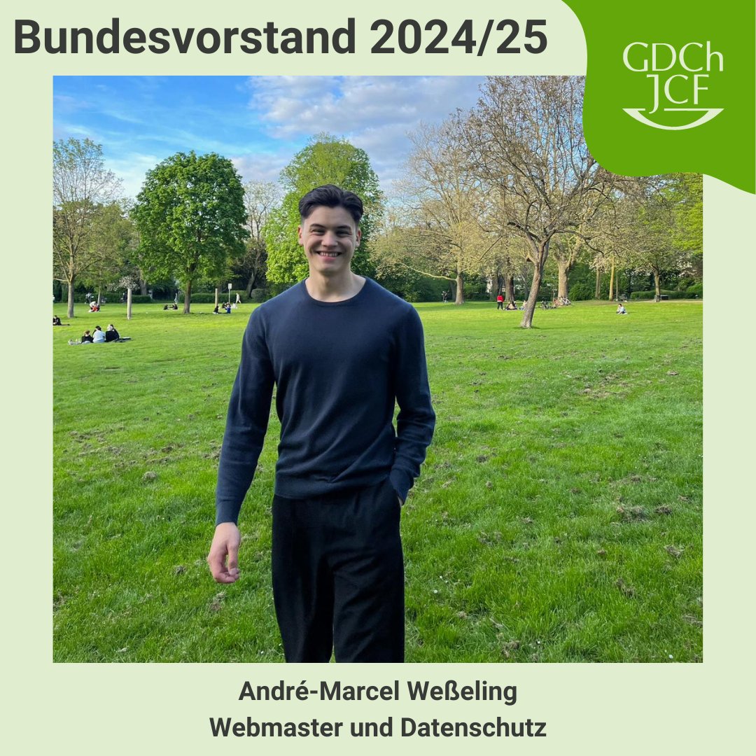 🌟Vorstellung Bundesvorstand🌟
André befindet sich im Masterstudium an der Uni Köln und lebt für die organische Chemie. Er erstellt Artikel &amp; Lernvideos auf seiner Lernplattform Laborhelfer, was ihm dabei hilft auch die JCF Website zu verwalten.👨🏻‍🏫 #Chemie #OrganischeChemie #JCF