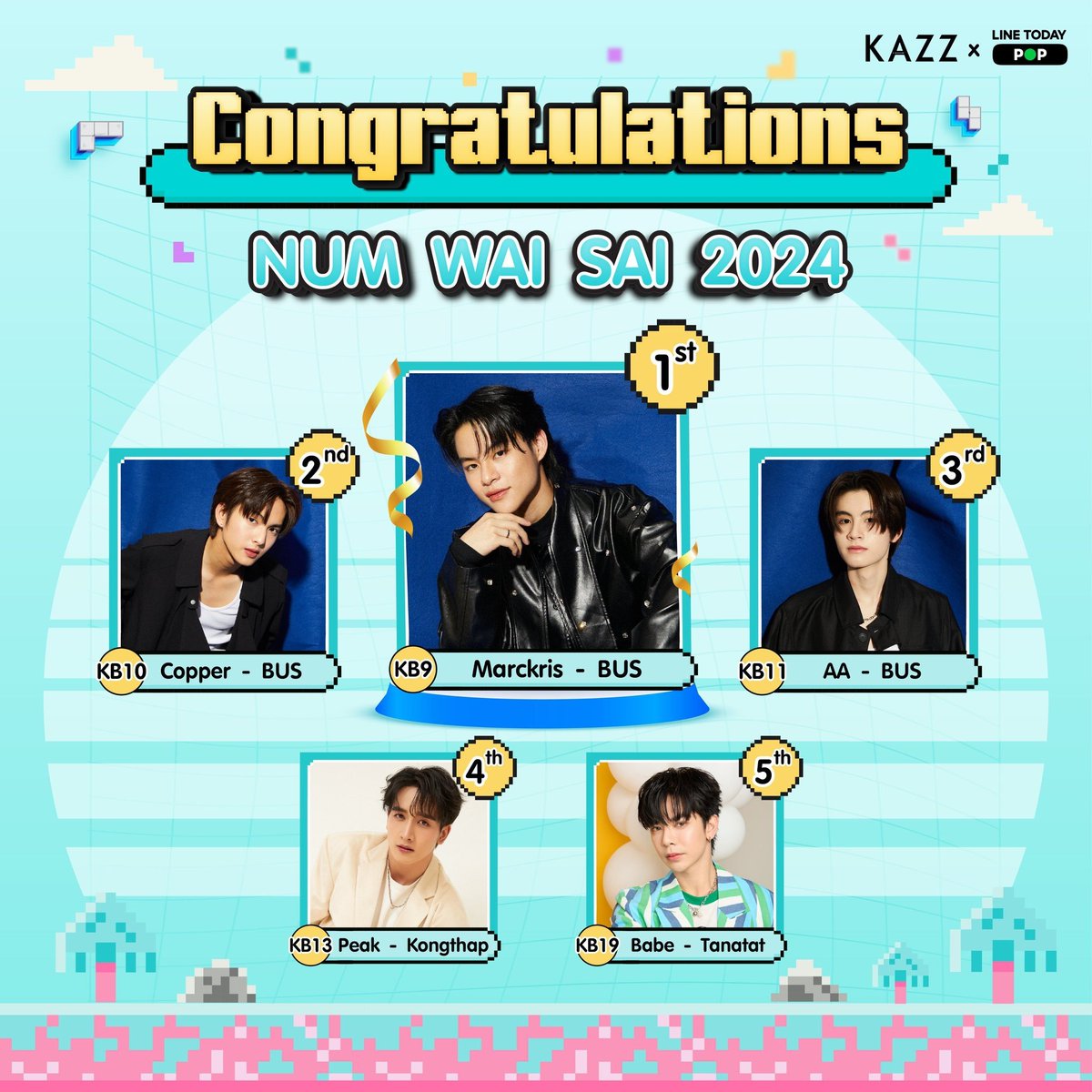 forpeakmint's tweet photo. CONGRATULATIONS! 🎉 

ยินดีกับบอส #กองทัพพีค และคุณฟ้า #มิ้นท์รัญชน์รวี
ในการโหวต  #NumSaoWaiSai2024
ติดอยู่ในผู้ที่ได้คะแนนโหวต 5 อันดับแรก 
โดยอยู่ที่อันดับที่ 4 ทั้ง 2 คนเลย 🎉🎉
ซึ่งได้รับรางวัลหนุ่มสาววัยใสโดนใจแห่งปีในงาน KAZZ AWARDS 2025 

ขอบคุณทุกคนได้พยายามโหวตให้มาโดยตลอดจริงๆ พี่นุชและทีมปลื้มไม่ไหว ขอให้ทุกคนปรบมือให้ตัวเองกันด้วยนะคะ

รอติดตามรายละเอียดการร่วมงานรับรางวัลและการขึ้นปกนิตยสาร Kazz อีกครั้งหนึ่ง เร็วๆนี้ค่ะ

#ทีมการตลาดพีคมิ้นท์ 
#PeakMintMarketing