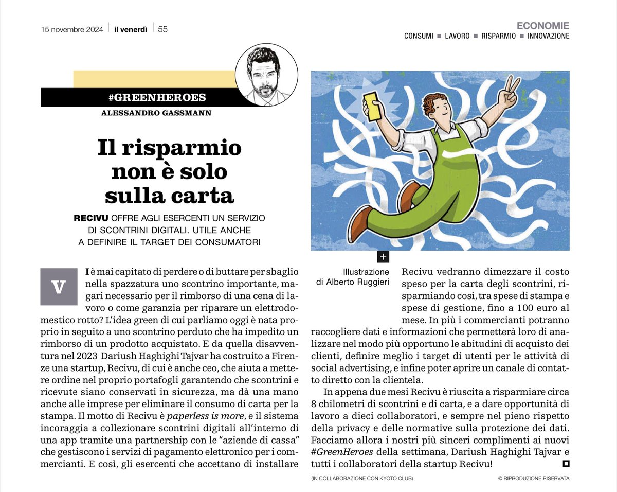 ...dal celebre #ArchiStar #Motto #LessIsMore ... ringrazia anche l' #Ambiente 🌳 per il #Littering scongiurato. Ecco #Recivu -con il suo #PaperLessIsMore - tra i nuovi <a href="/GreenHeroesKC/">Green Heroes</a>  di @GassmanGassmann