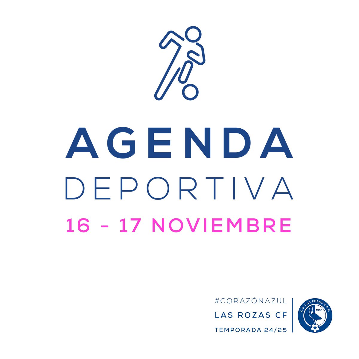 LasRozas_CF's tweet photo. RESULTADOS| 😍 ¡¡¡Ya están en nuestra web los resultados que tuvieron todos nuestros EQUIPOS de la cantera este #findesemana!!!
🥰 Además del 7 y 11 ideales.
🔗 https://t.co/57H3EQEDnh
#CorazonAzul | 💙
#GanasDeVolver
#MetodoLRZ https://t.co/0Z9Sb45wPY