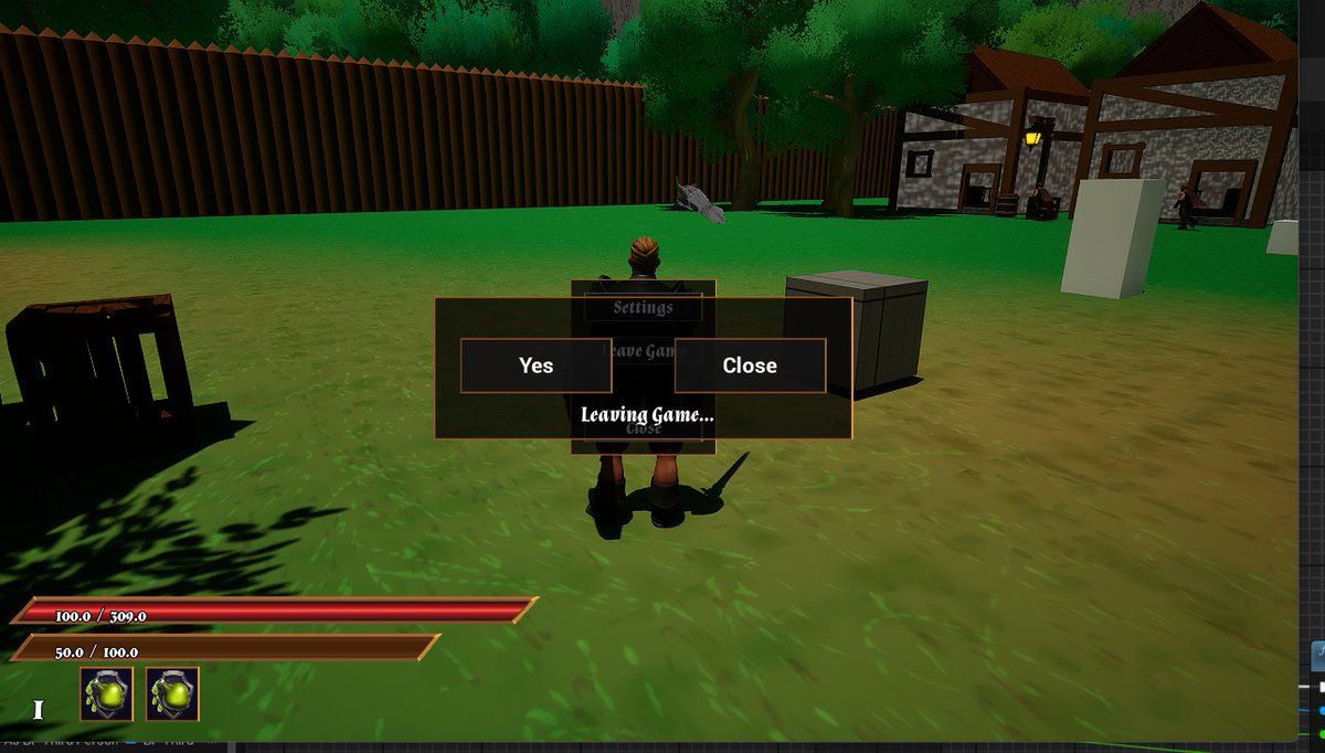 Okie dokie thats the leave game, options menu and background saves position before leaving game